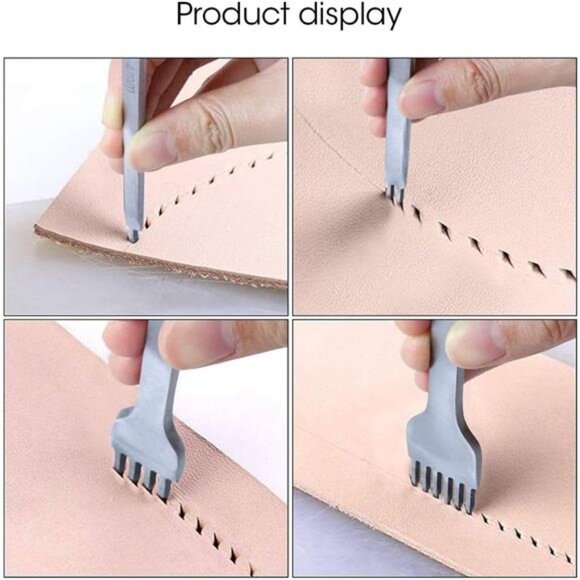52pcs Leather Sewing Tools Kit DIY Leather Craft Tools Hand Stitching Tool Set - Picture 5 of 8